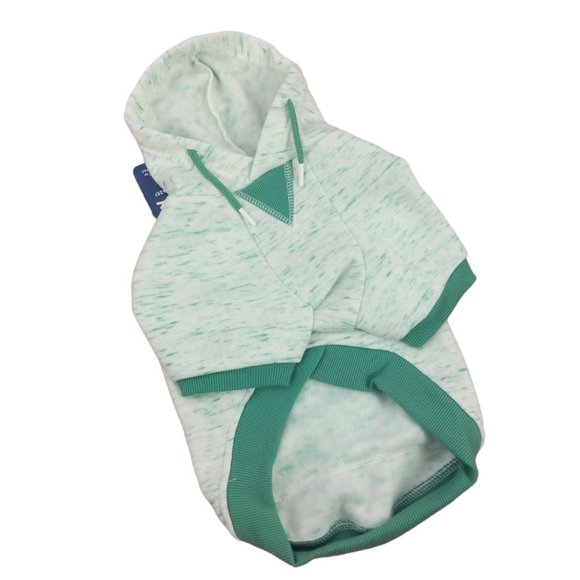 YOULY Trailblazer Dog Large Teal Space Dye Hoodie with Pocket New - Picture 2 of 4